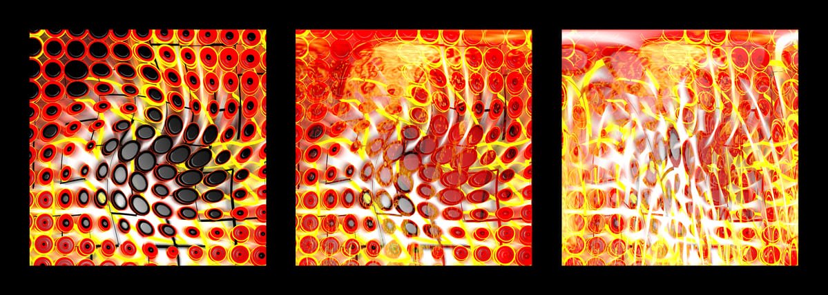 Oeuvre Vincent Conte Mazzara - Mouvement Rouge